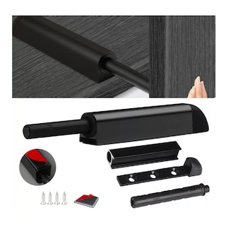 Foto 3 | Herrajes de Cajones Push Open para Puerta Belug 10 Piezas Negro