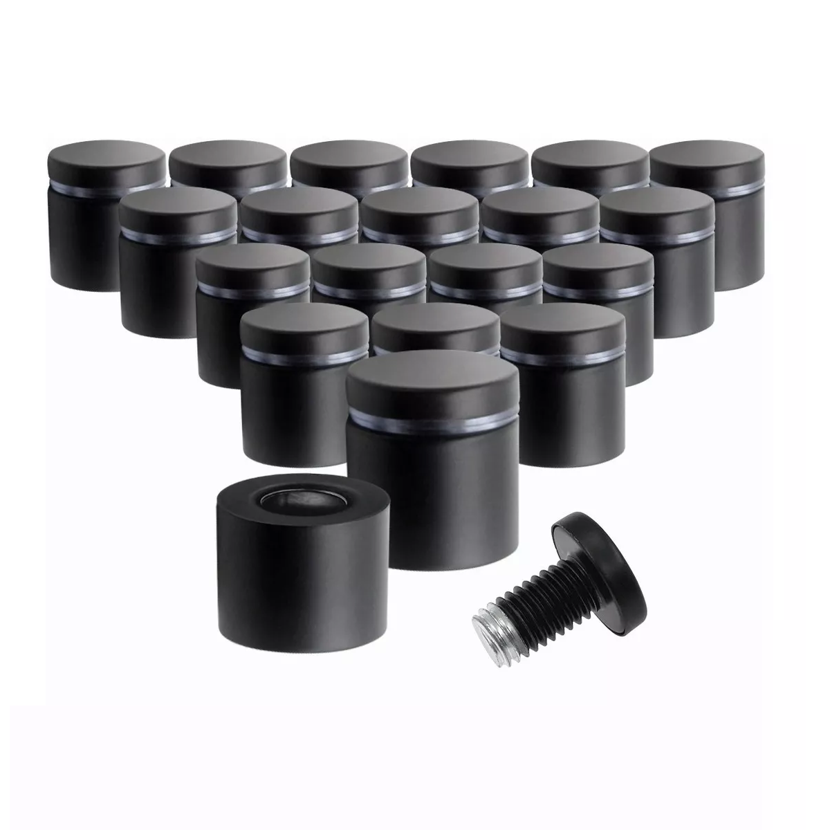 Foto 2 pulgar | Chapetones para Montaje De Herrajes Kit 20 Pcs  Eo Safe Imports Esi-11484  Negro