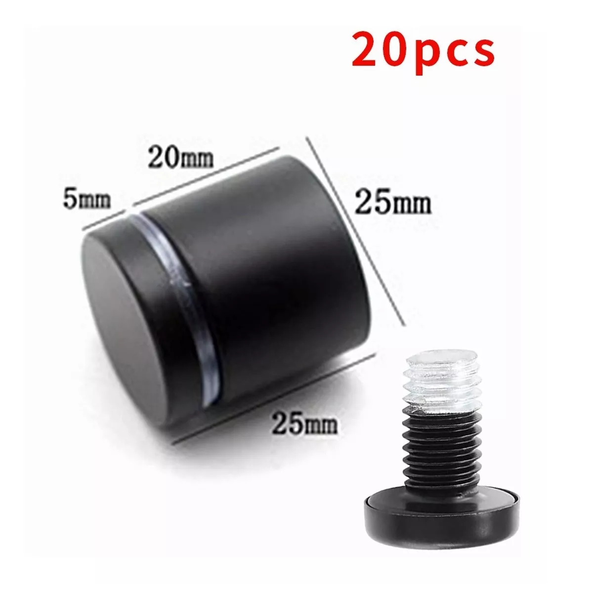 Foto 3 pulgar | Chapetones para Montaje De Herrajes Kit 20 Pcs  Eo Safe Imports Esi-11484  Negro