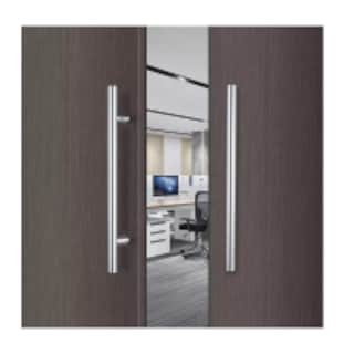 Foto 3 | Jaladera Acero Inoxidable Tipo H Puerta Cristal Eo Safe Imports Esi-8338-1 Plata