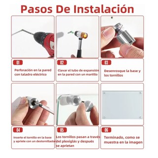 Foto 3 | 40pcs Chapetones De 19x25mm Para Montaje De Herrajes Vidrio Lab.g, Plata