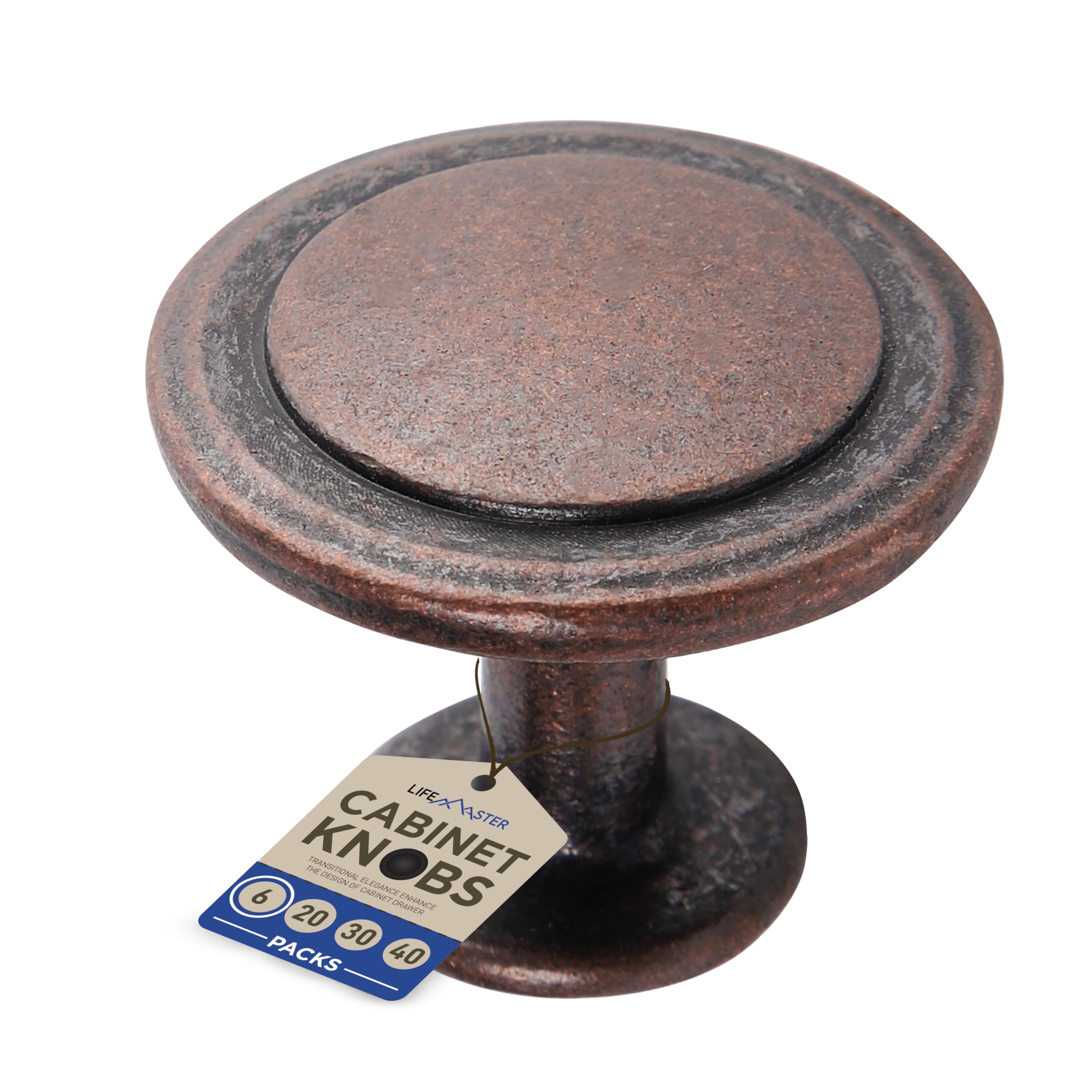 Foto 2 pulgar | Pomos Para Armarios De Cocina Lifemaster, Bronce Inoxidable, 6 Unidades - Venta Internacional.