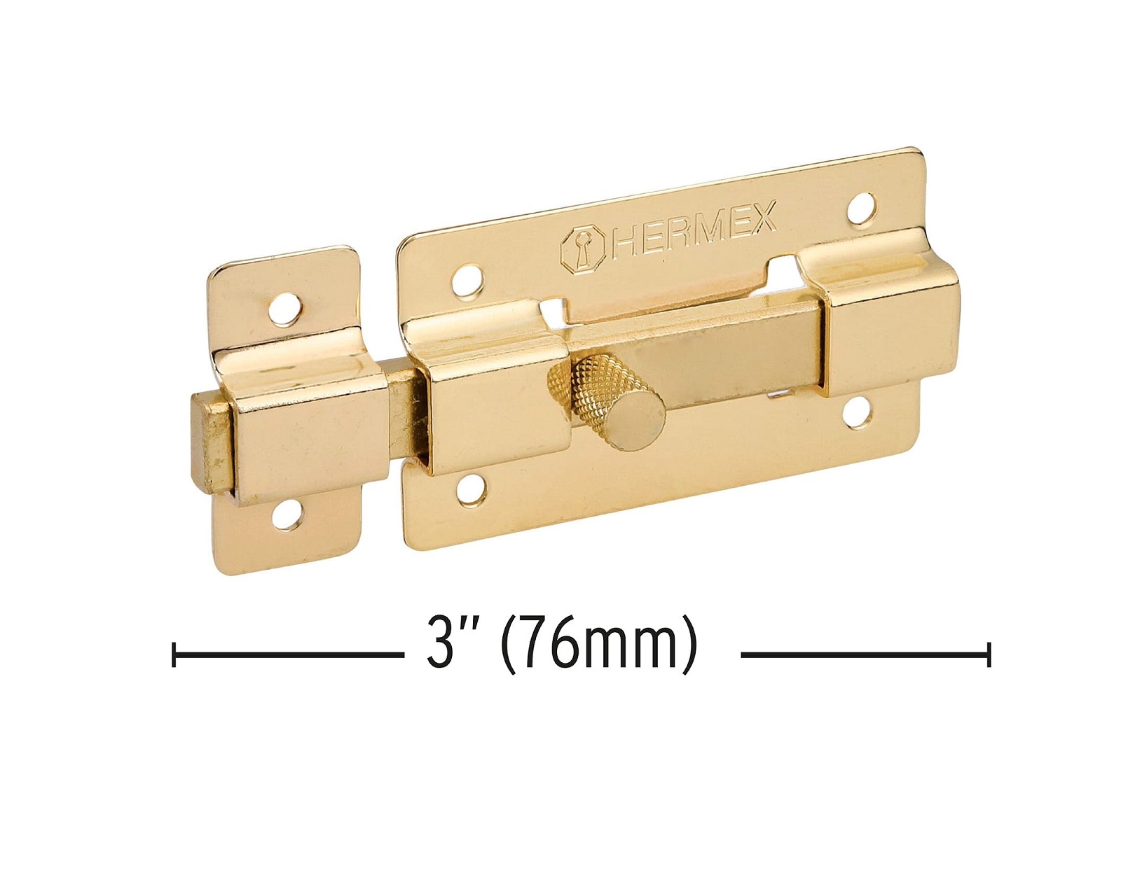 Foto 3 pulgar | Pasador para Puerta o Ventana de Latón de 3 Pulgadas Hermex Pal-36 color Dorado Incluye 2 Piezas