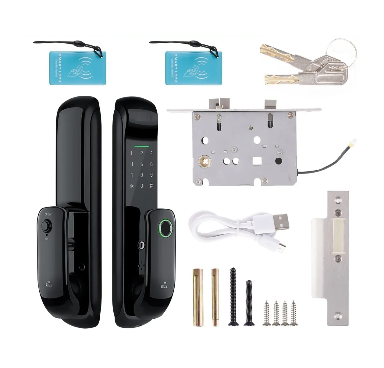 Cerradura Electrónica Inteligente Eo Safe Imports ESI-110 Color Negro