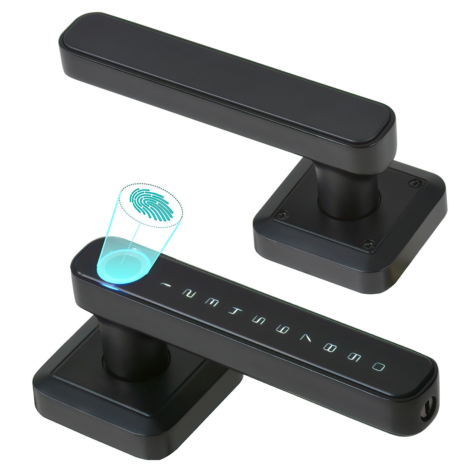 Foto 3 pulgar | Cerradura Eléctrica Inteligente Audiotek color Negro Wifi con Lector de Huella
