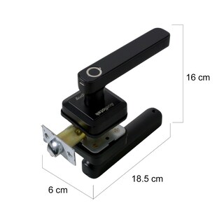 Foto 3 | Cerradura Eléctrica Inteligente Audiotek color Negro Wifi con Lector de Huella