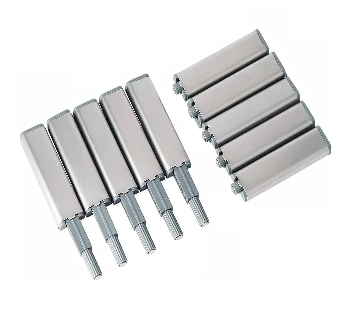 Foto 1 | Herrajes De Cajones Push Para Puerta Gabinete 10 Piezas Belug Type-2 Plateadas