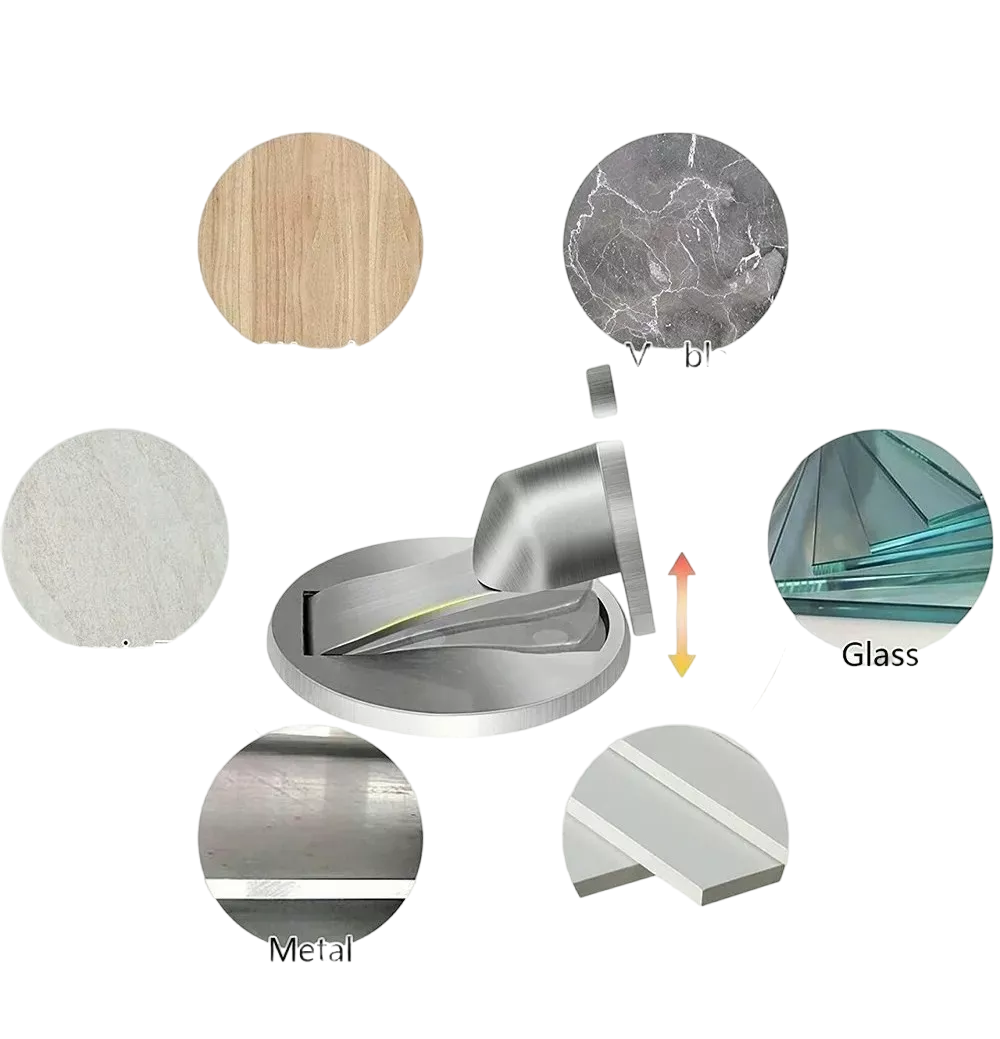 Foto 3 | Tope Magnético Belug Acero Inoxidable Para Puertas 4 piezas color Plata