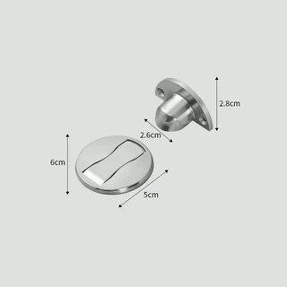 Foto 4 | Tope Magnético Belug Acero Inoxidable Para Puertas 4 piezas color Plata