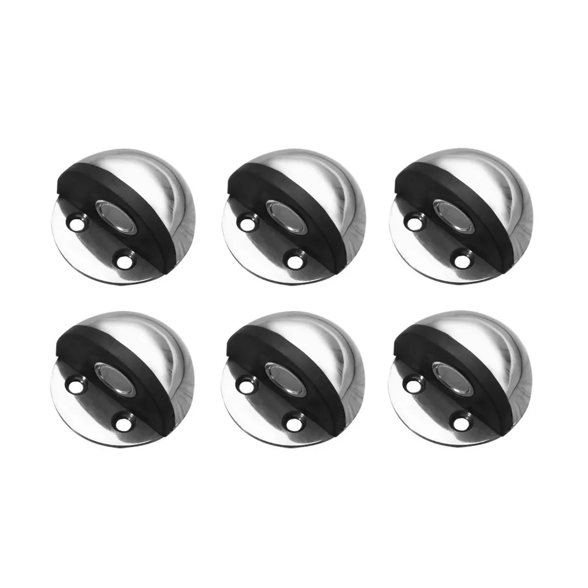 Foto 2 pulgar | Juego de 6 Topes Magnéticos de Acero Inoxidable para Puertas Eo Safe Imports Esi-10931 Plata