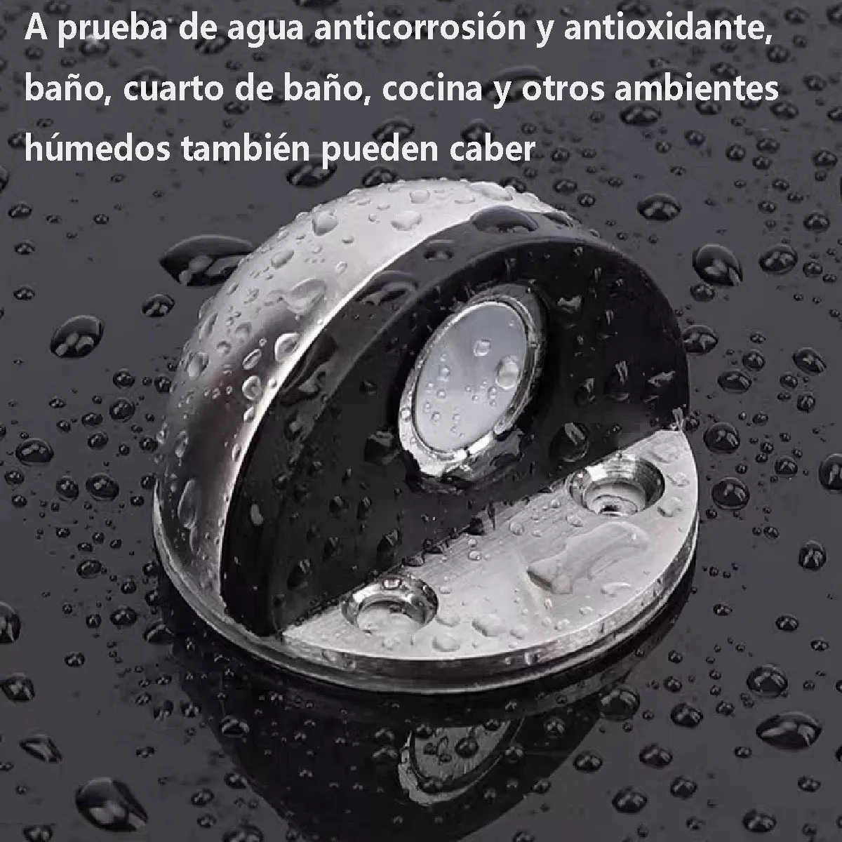 Foto 4 pulgar | Juego de 6 Topes Magnéticos de Acero Inoxidable para Puertas Eo Safe Imports Esi-10931 Plata