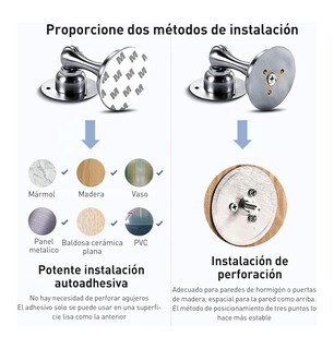 Foto 5 | Tope para Puerta Belug Negro de Acero Inoxidable