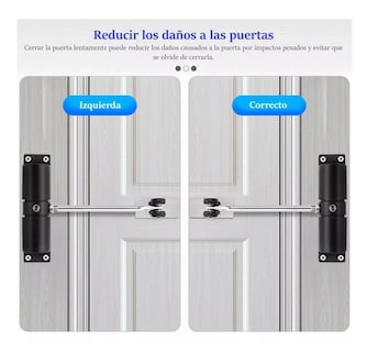 Foto 3 | Cierra Puertas Automático Resorte Invisible Para Doméstico Negro