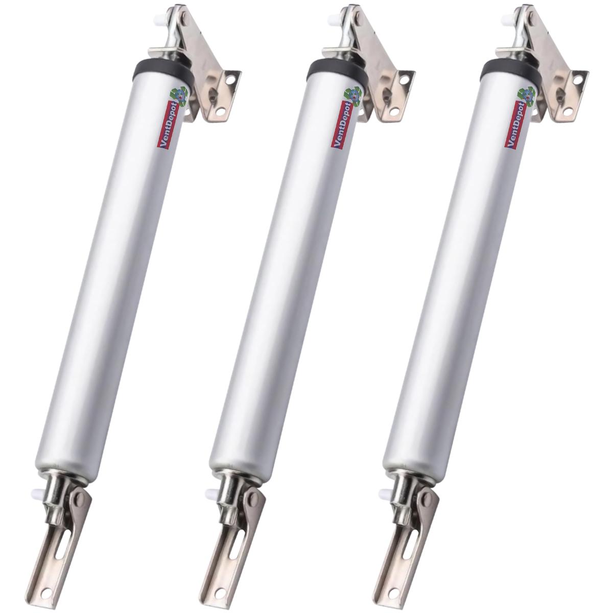 Cerrador De Puertas Neumático Mxnss-003 3 Piezas Ventdepot Plateado