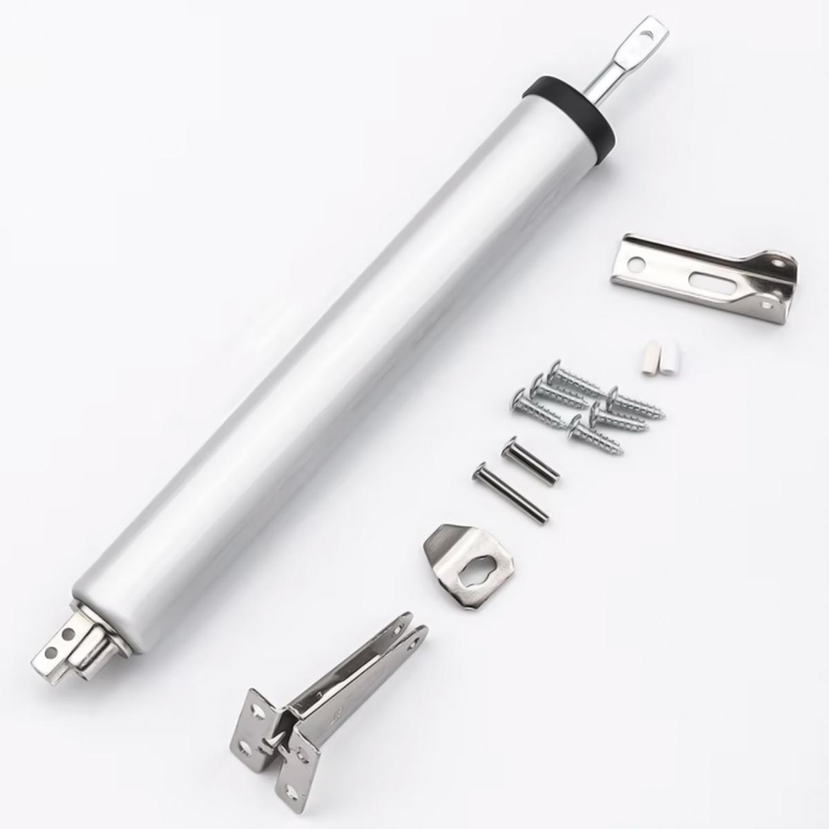 Foto 4 pulgar | Cerrador De Puertas Neumático Mxnss-003 3 Piezas Ventdepot Plateado