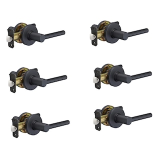 Foto 1 | Cerraduras Contemporary Madison Negro Mate 6 Piezas - Venta Internacional