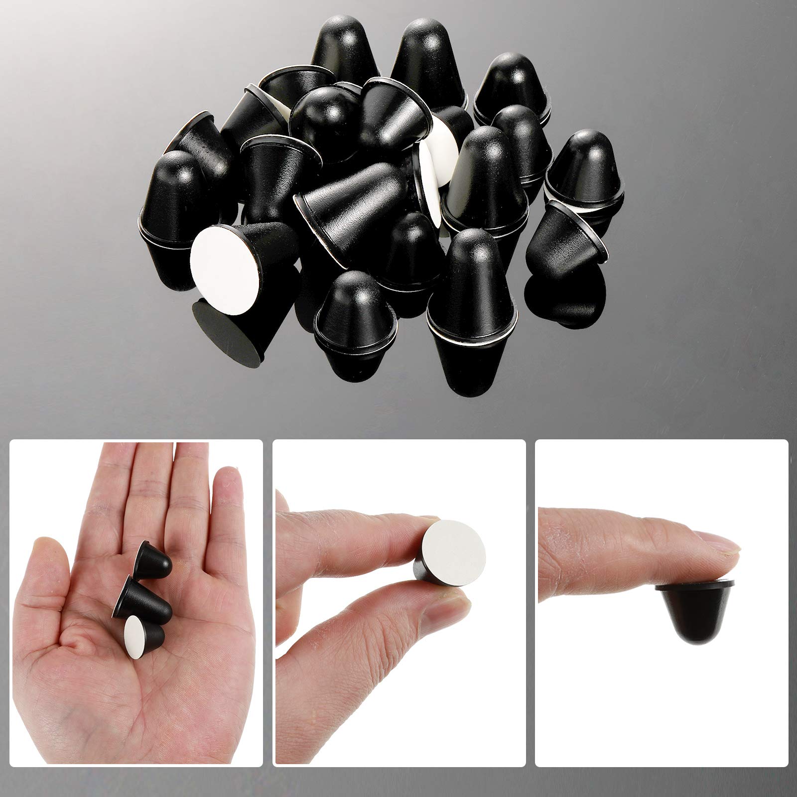Foto 4 pulgar | Paragolpes Cónicos De Goma Skylety, 24 Piezas, Para Puerta De Armario - Venta Internacional.
