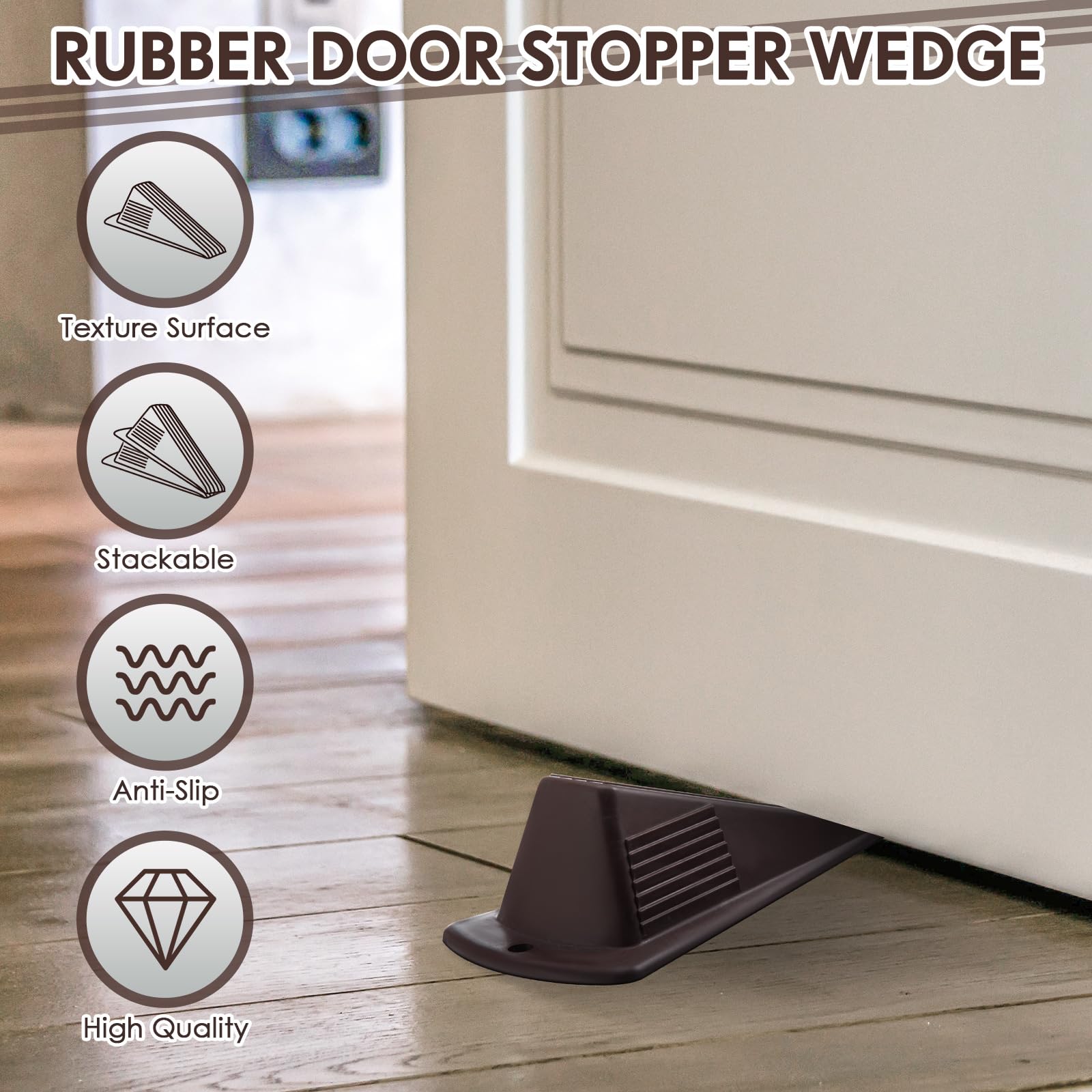 Foto 4 pulgar | Tapón De Puerta Frienda Jumbo, Resistente, 5 Cm, Goma Tpr, 2 Unidades - Venta Internacional.