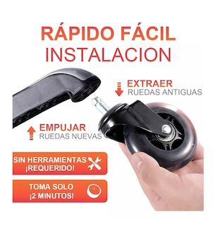 Foto 4 | Ruedas para Sillas Belug 5 Piezas