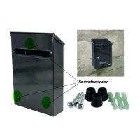 Foto 3 | Buzón Para Cartas Con Llave Metálico Eo Safe Imports Esi-2226-1 Negro