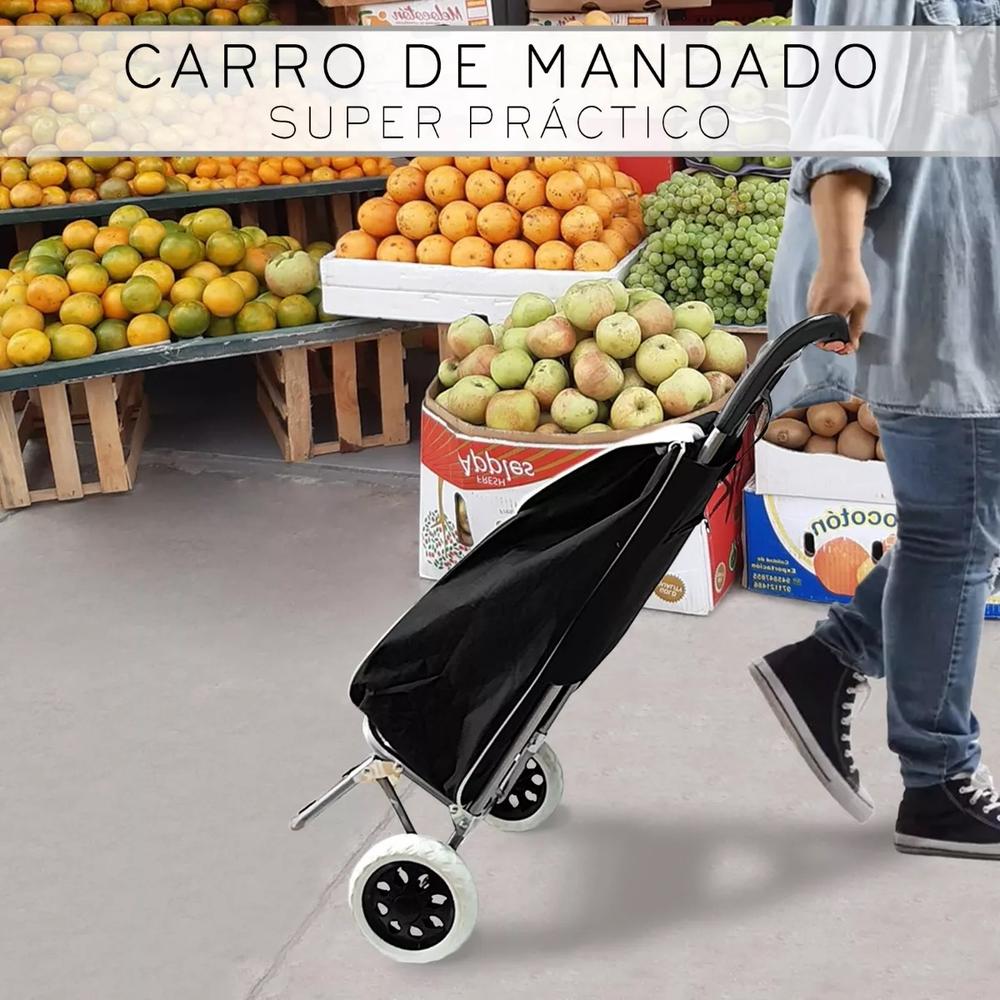 Foto 4 pulgar | Carrito de Compras Cjr Plegable y Multiusos