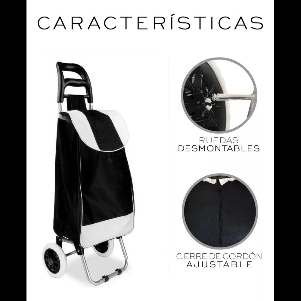 Foto 7 | Carrito de Compras Cjr Plegable y Multiusos