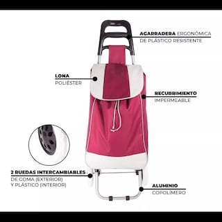 Foto 2 | Carrito de Compras Cjr Plegable y Multiusos