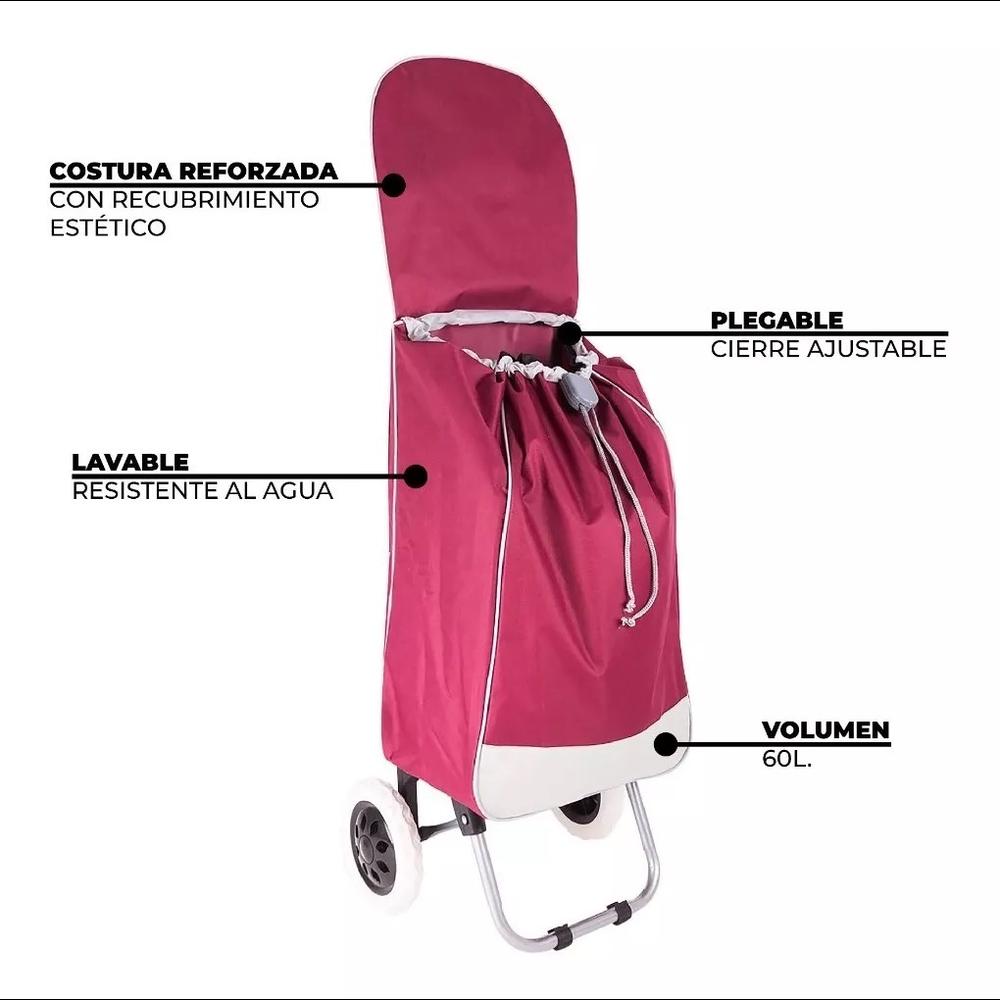 Foto 4 pulgar | Carrito de Compras Cjr Plegable y Multiusos