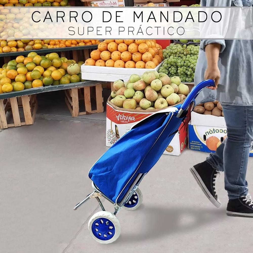 Foto 7 pulgar | Carrito de Compras Cjr Plegable y Multiusos