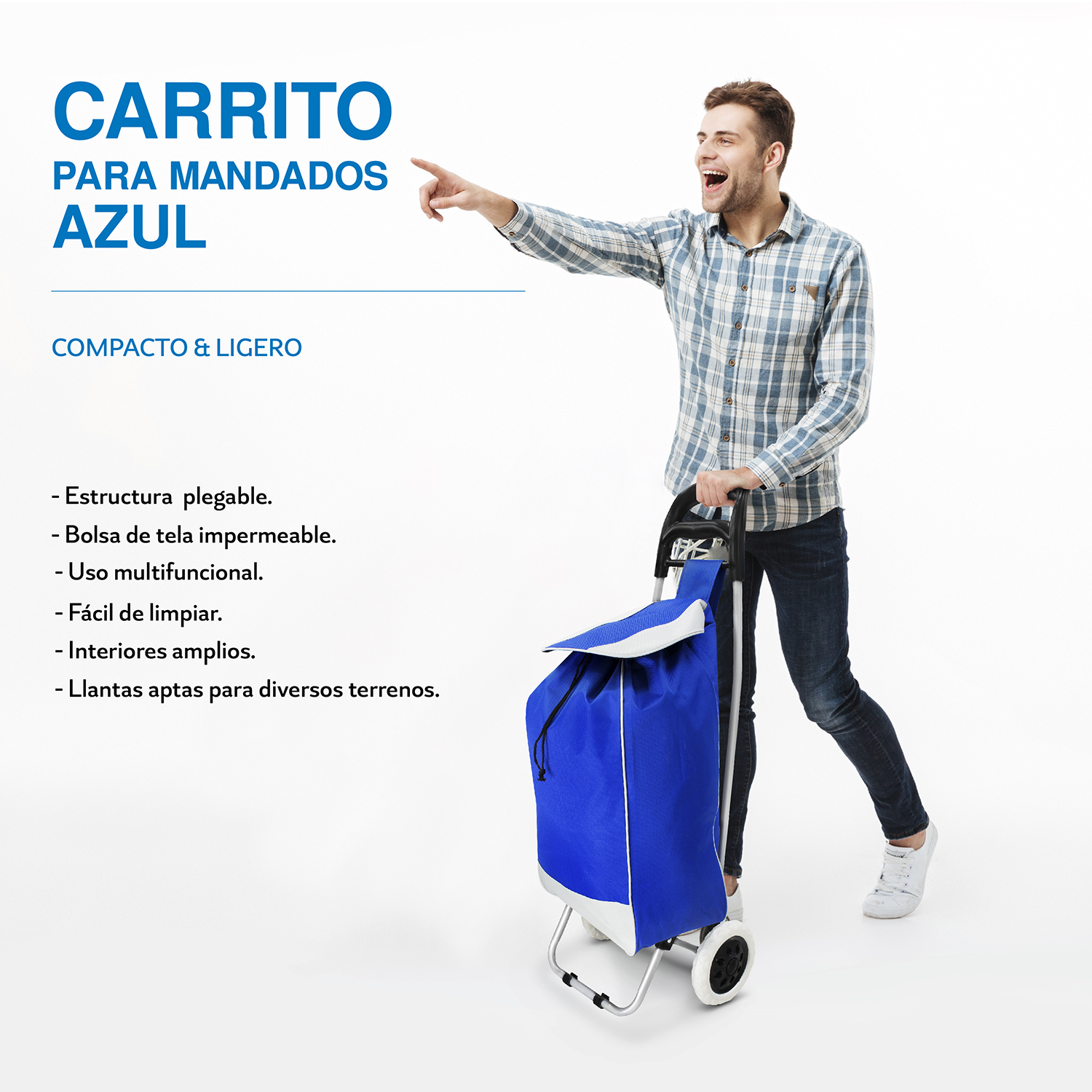 Foto 8 | Carro De Mandado Andromeda Inc en color Azul