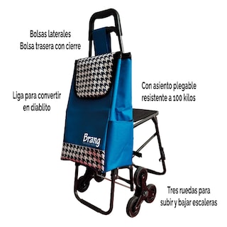 Foto 3 | Carro Mandado C/silla Traslado Hergonomica Brang