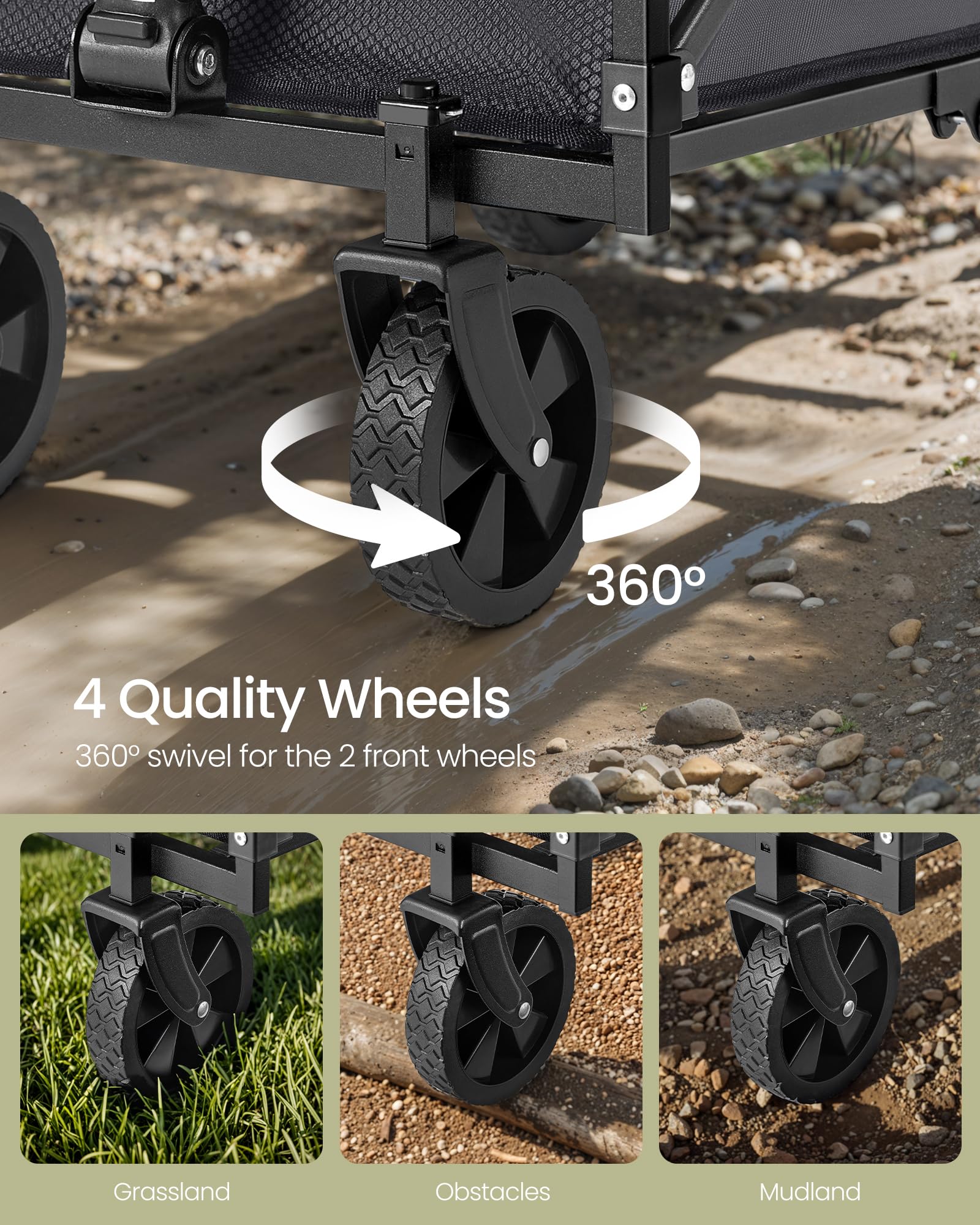 Foto 6 | Vagón Plegable Songmics Pequeño con Capacidad para 180 kg Gris con Pizarra - Venta Internacional