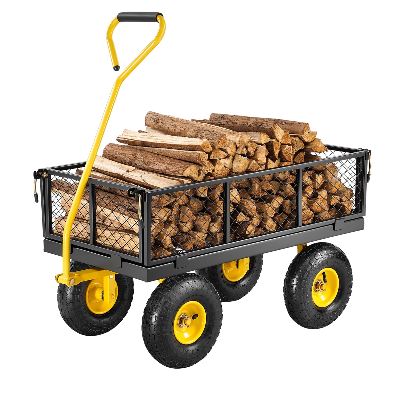 Foto 2 pulgar | Carrito De Jardín Vevor Steel De 500 Libras De Capacidad Con Malla Extraíble Si - Venta Internacional.