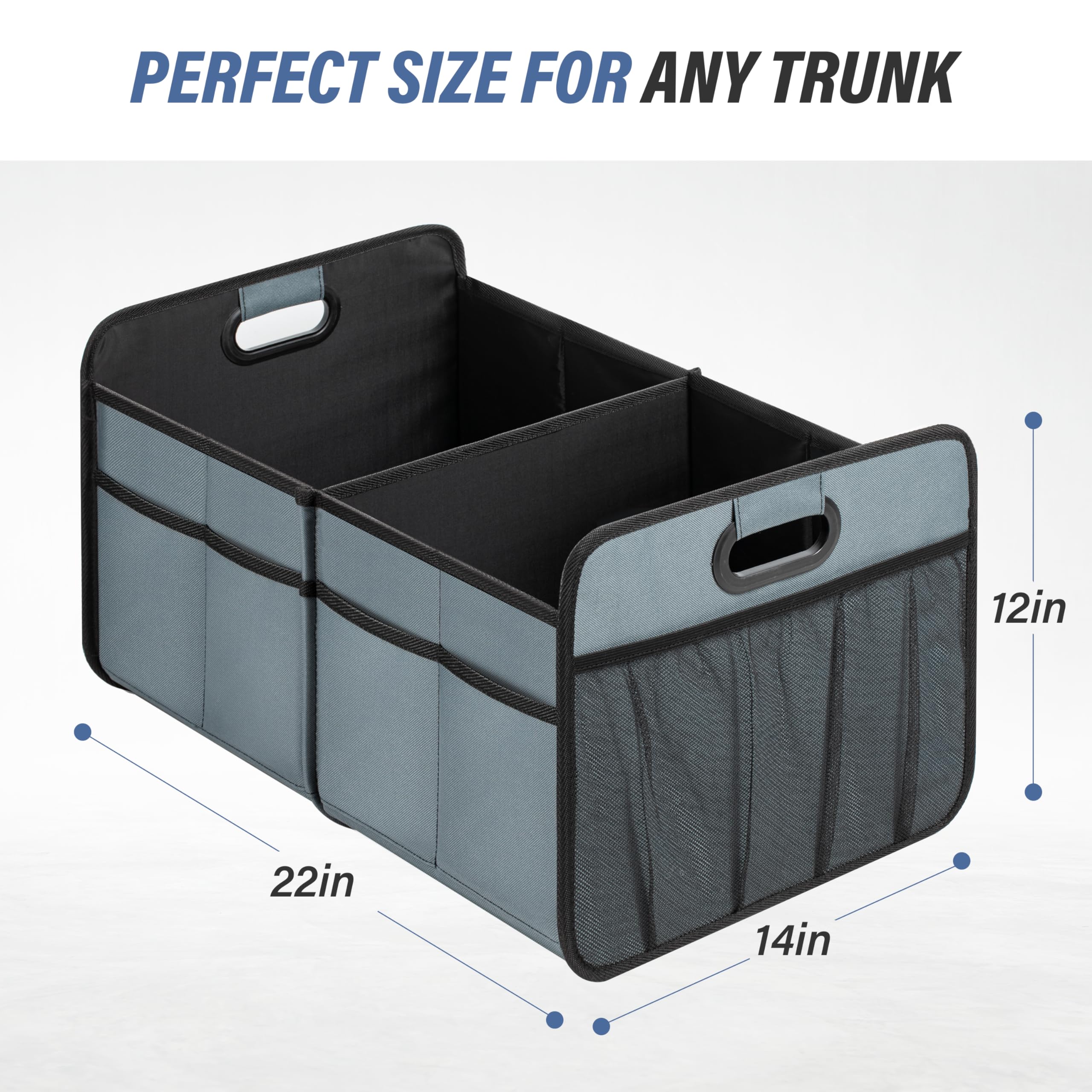 Foto 5 pulgar | Organizador De Maletero De Coche, Sencillo, De Lujo, Plegable, 50 L, 2 Compartimentos - Venta Internacional.