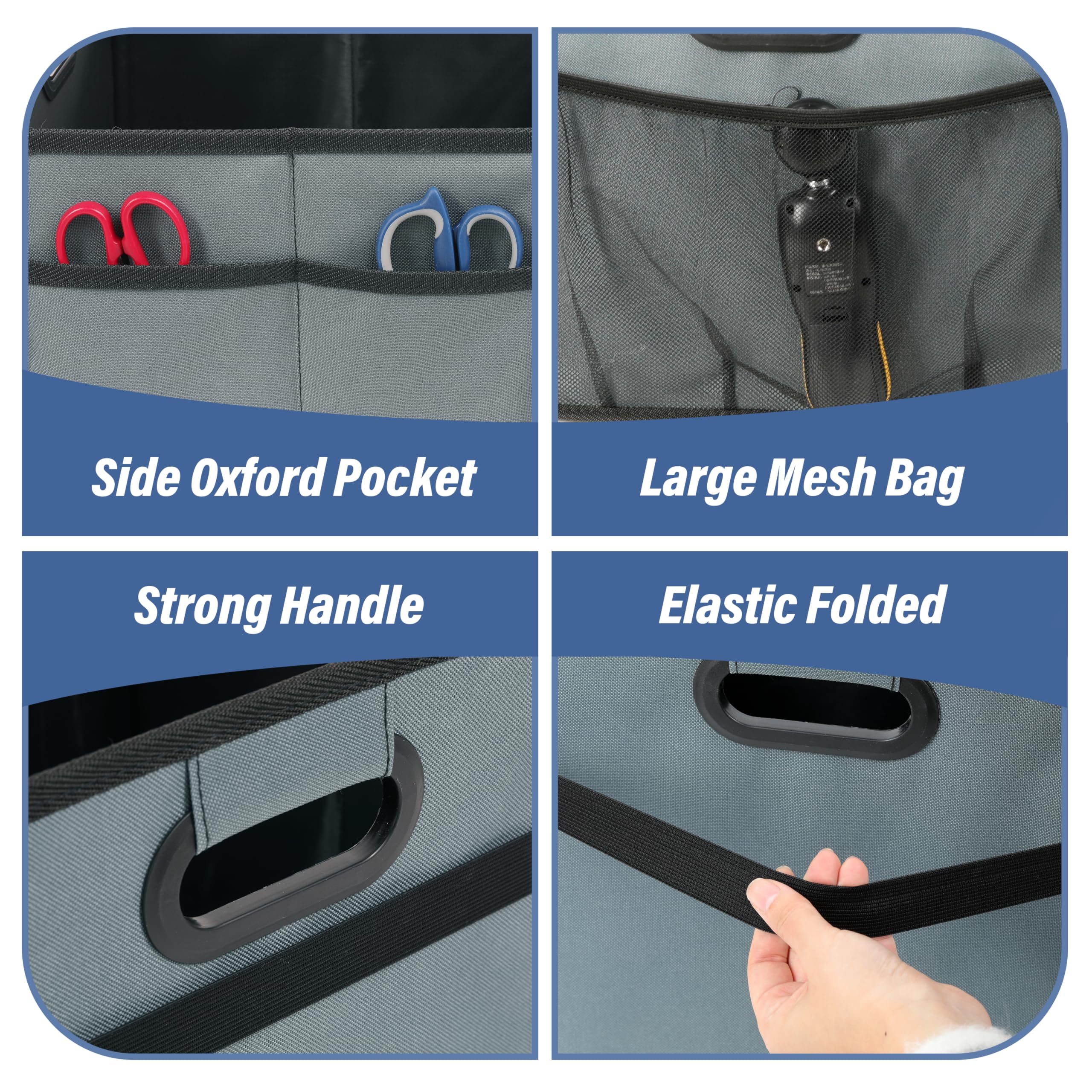 Foto 6 pulgar | Organizador De Maletero De Coche, Sencillo, De Lujo, Plegable, 50 L, 2 Compartimentos - Venta Internacional.