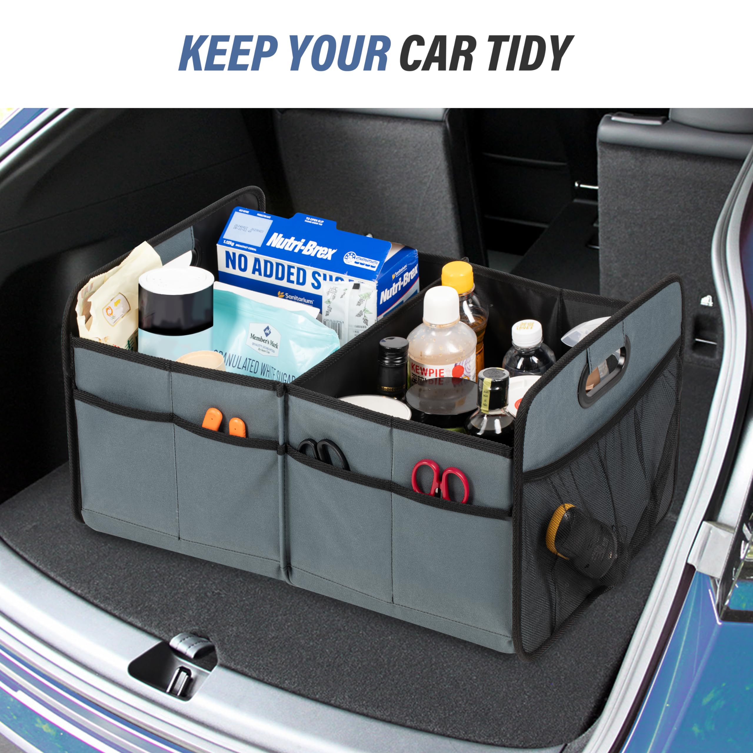 Foto 7 pulgar | Organizador De Maletero De Coche, Sencillo, De Lujo, Plegable, 50 L, 2 Compartimentos - Venta Internacional.