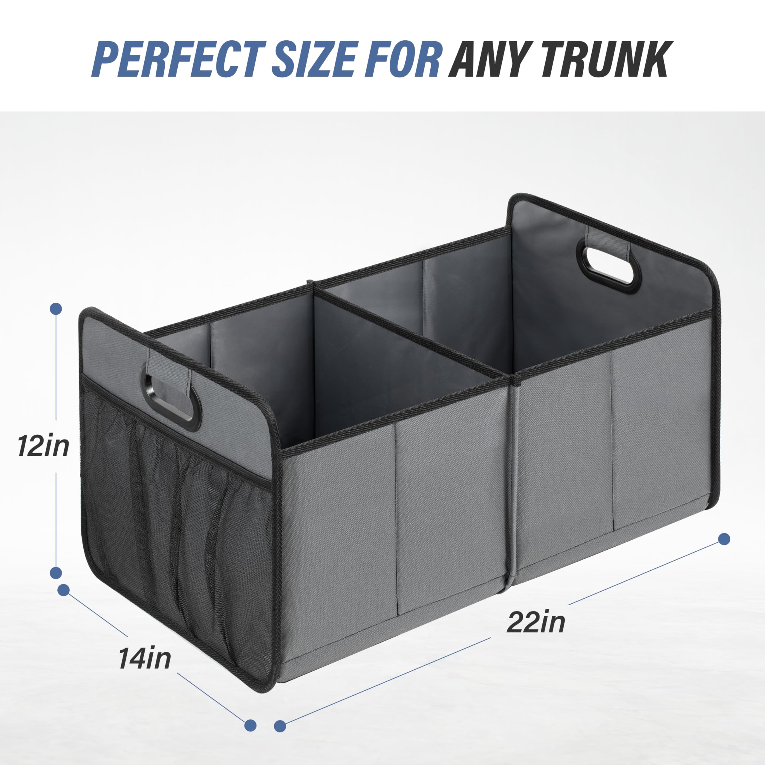 Foto 4 | Organizador De Maletero De Coche Simple Deluxe, 50 L, Suv, Impermeable, Gris - Venta Internacional.