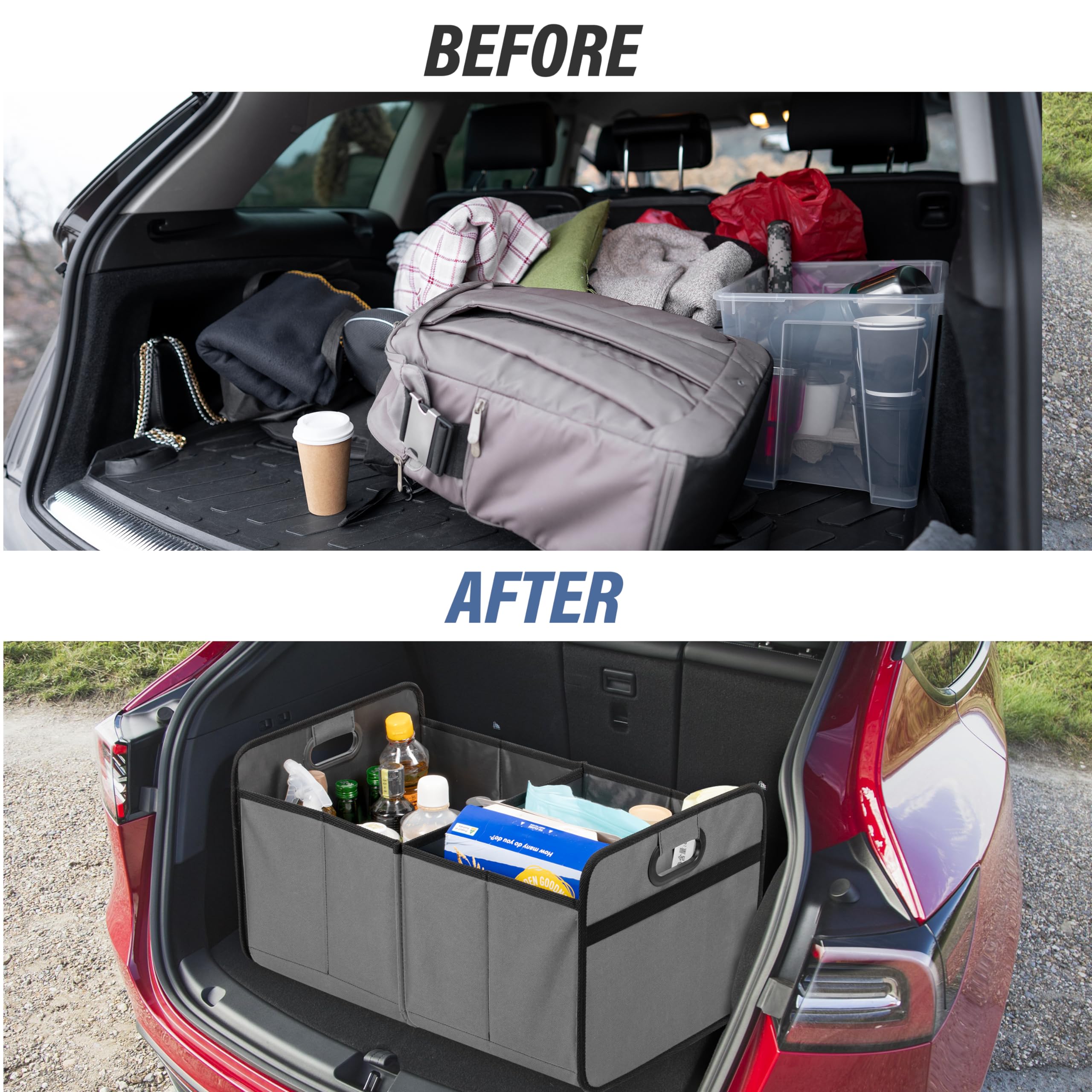Foto 6 | Organizador De Maletero De Coche Simple Deluxe, 50 L, Suv, Impermeable, Gris - Venta Internacional.