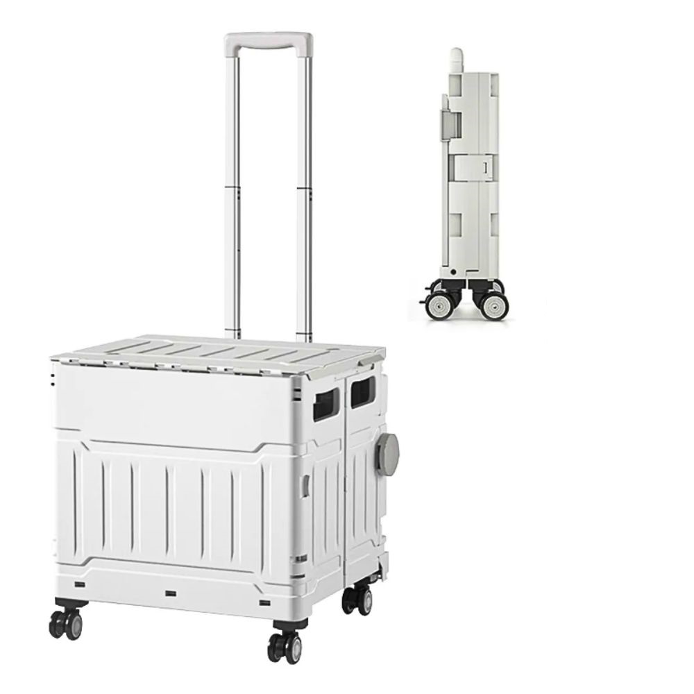 Foto 2 pulgar | Carrito de Compras de Plástico CM-TOP Plegable Gris