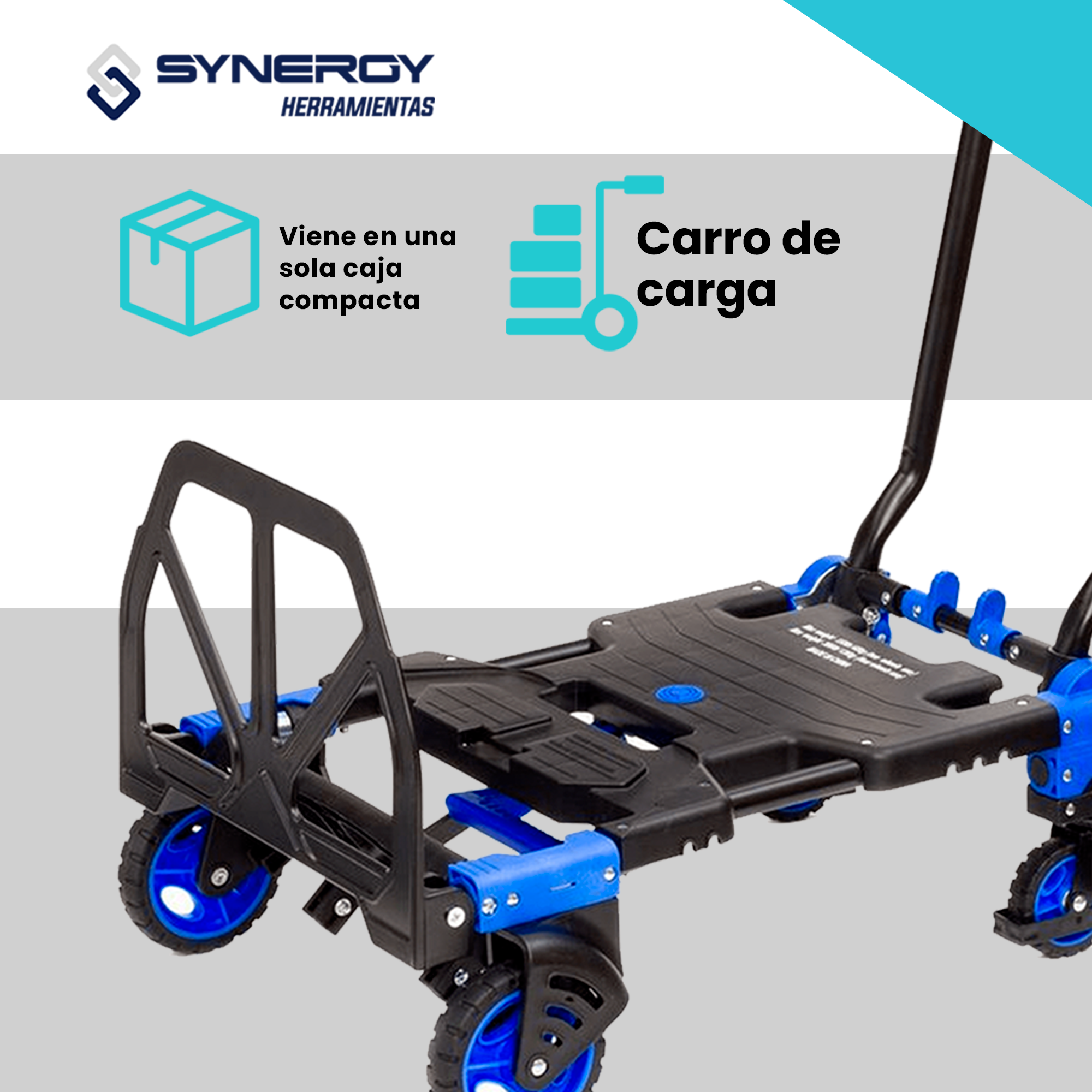 Foto 6 pulgar | Carrito Plegable Con Ruedas Antiderrapantes Capacidad de 120kg