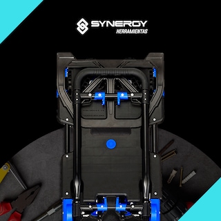 Foto 6 | Carrito Plegable Con Ruedas Antiderrapantes Capacidad de 120kg