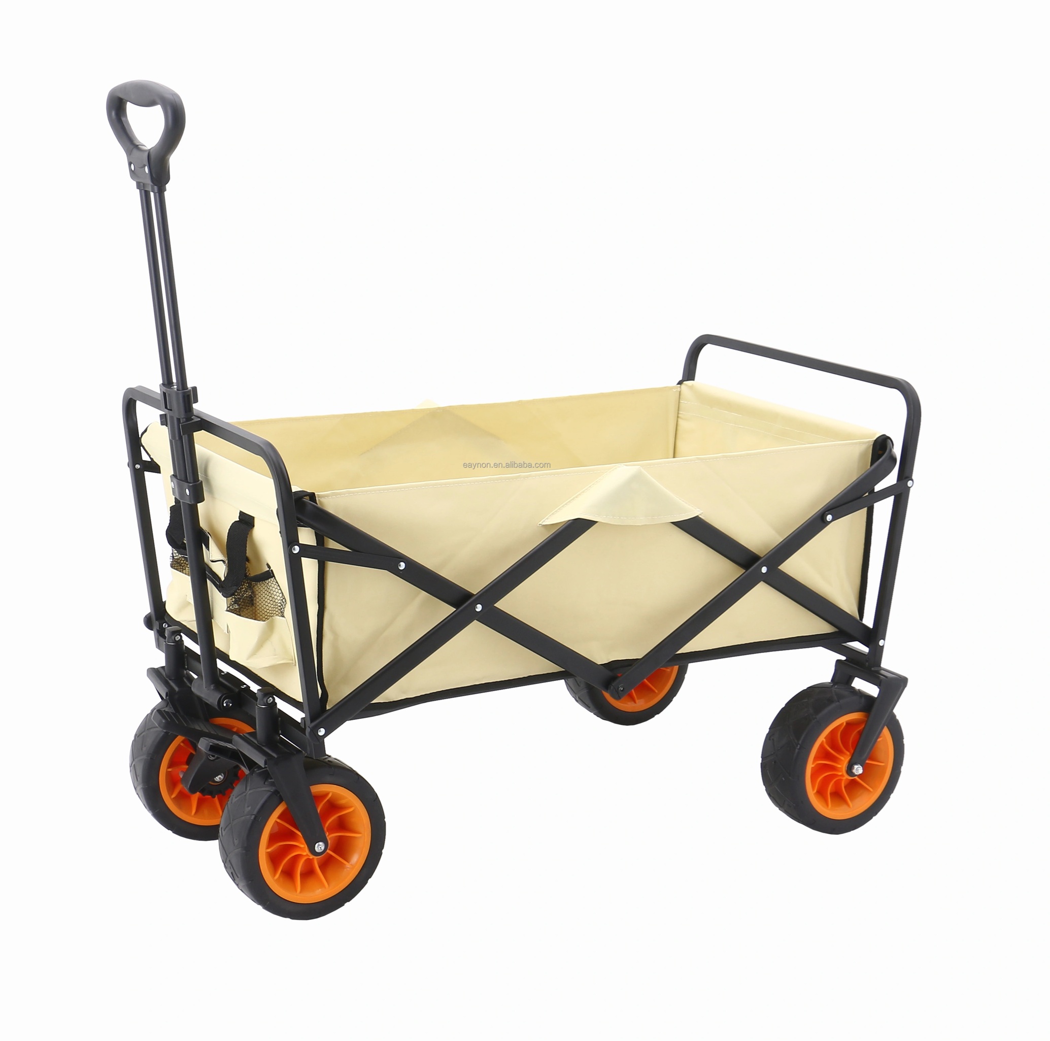 Carrito Vagón Plegable Multiusos Llantas Todoterreno Reforzado Camping De Carga