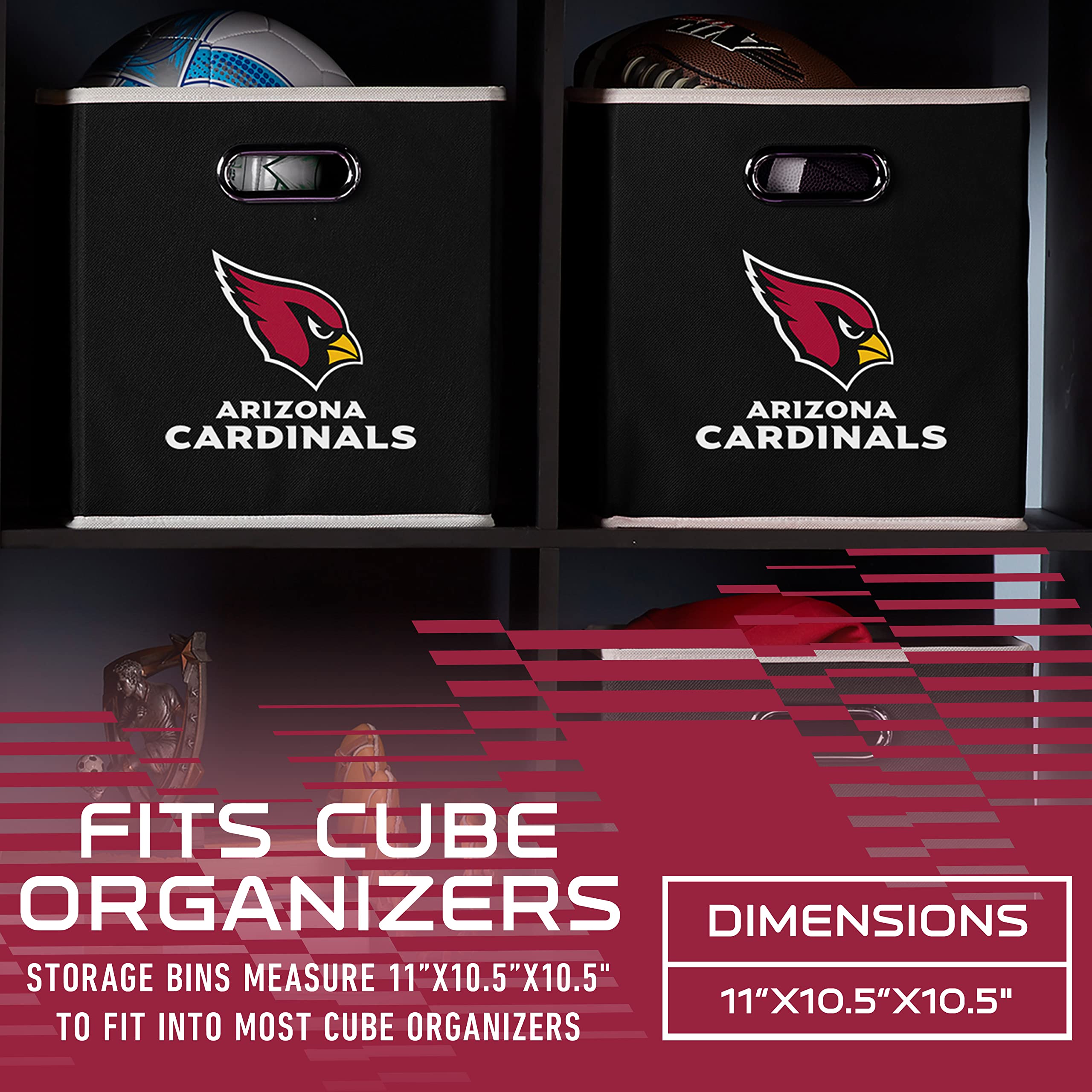 Foto 4 pulgar | Contenedor De Almacenamiento Franklin Sports Nfl Arizona Cardinals - Venta Internacional.