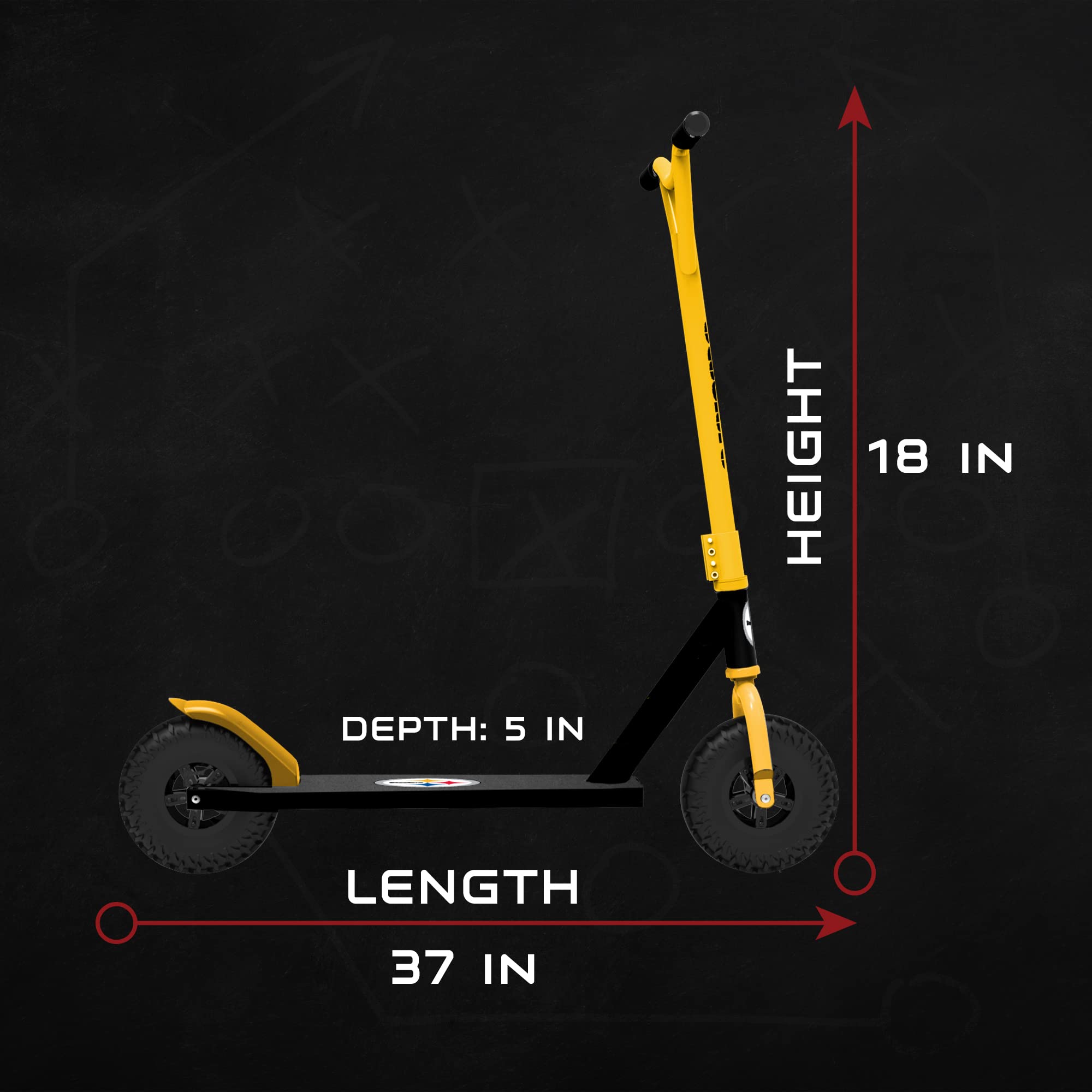 Foto 6 pulgar | Logotipos Oficiales De La Nfl Off-road De Kick Scooter Hover-1 Nfl - Venta Internacional.