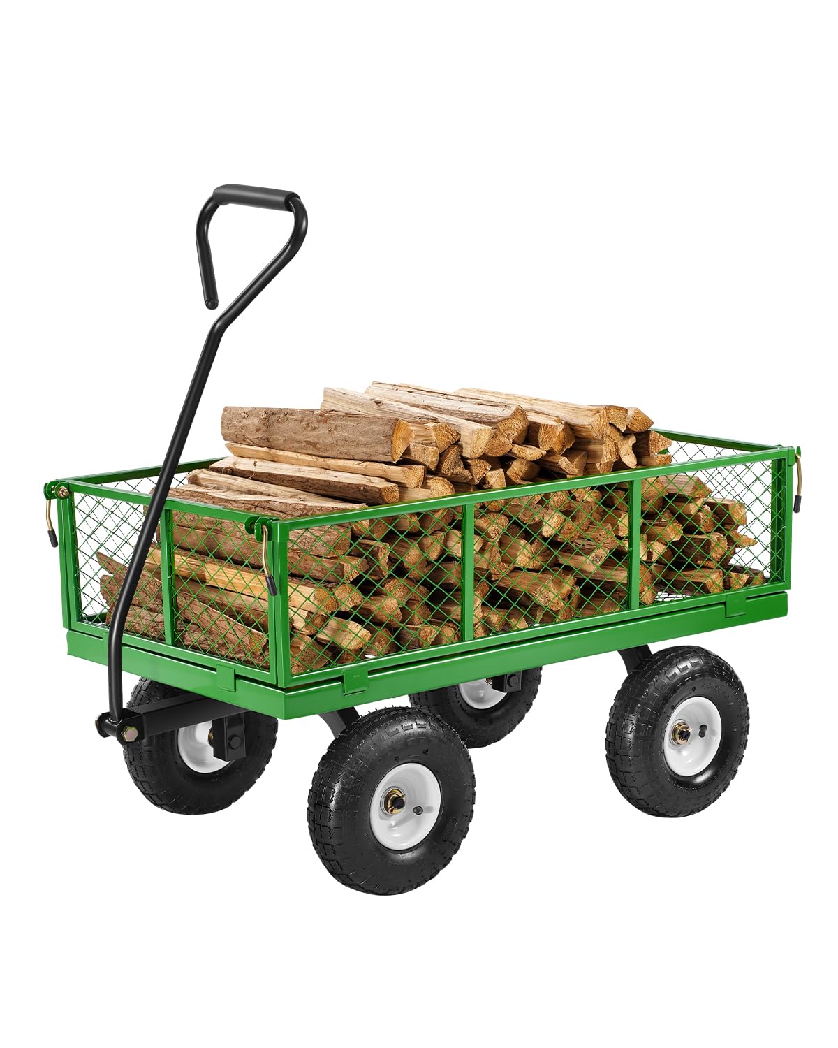 Foto 2 pulgar | Carrito De Jardín Vevor, 410 Kg, Acero Con 10 Neumáticos, Mango Giratorio De 180° - Venta Internacional.