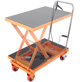 Foto 1 | Carrito Elevador Hidráulico Vevor, 500 Libras, Capacidad 28,5 Cm, Naranja - Venta Internacional.