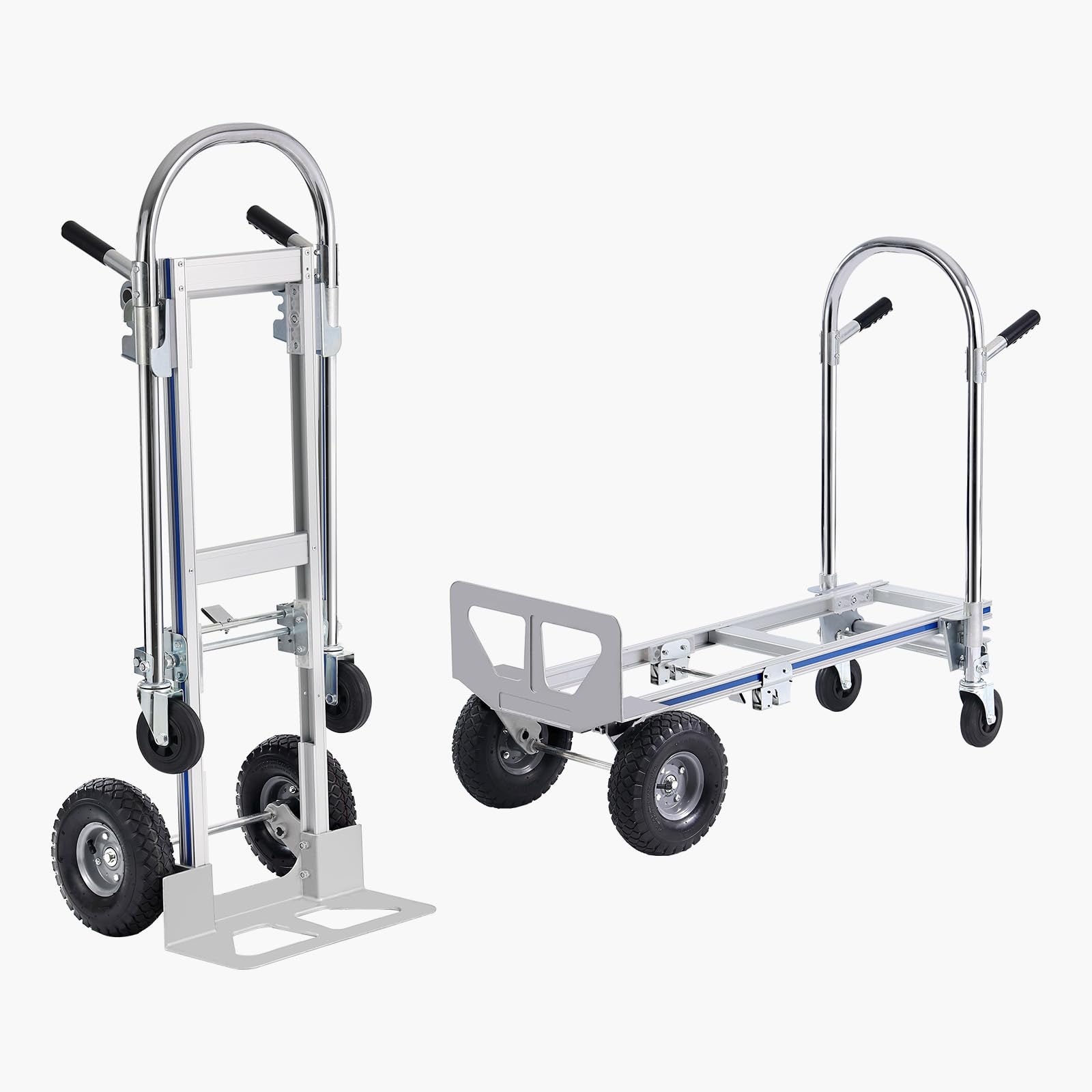 Foto 1 | Carretilla De Mano Vevor De Aluminio De 800 Libras Con Capacidad De Carga 2 En 1 - Venta Internacional.