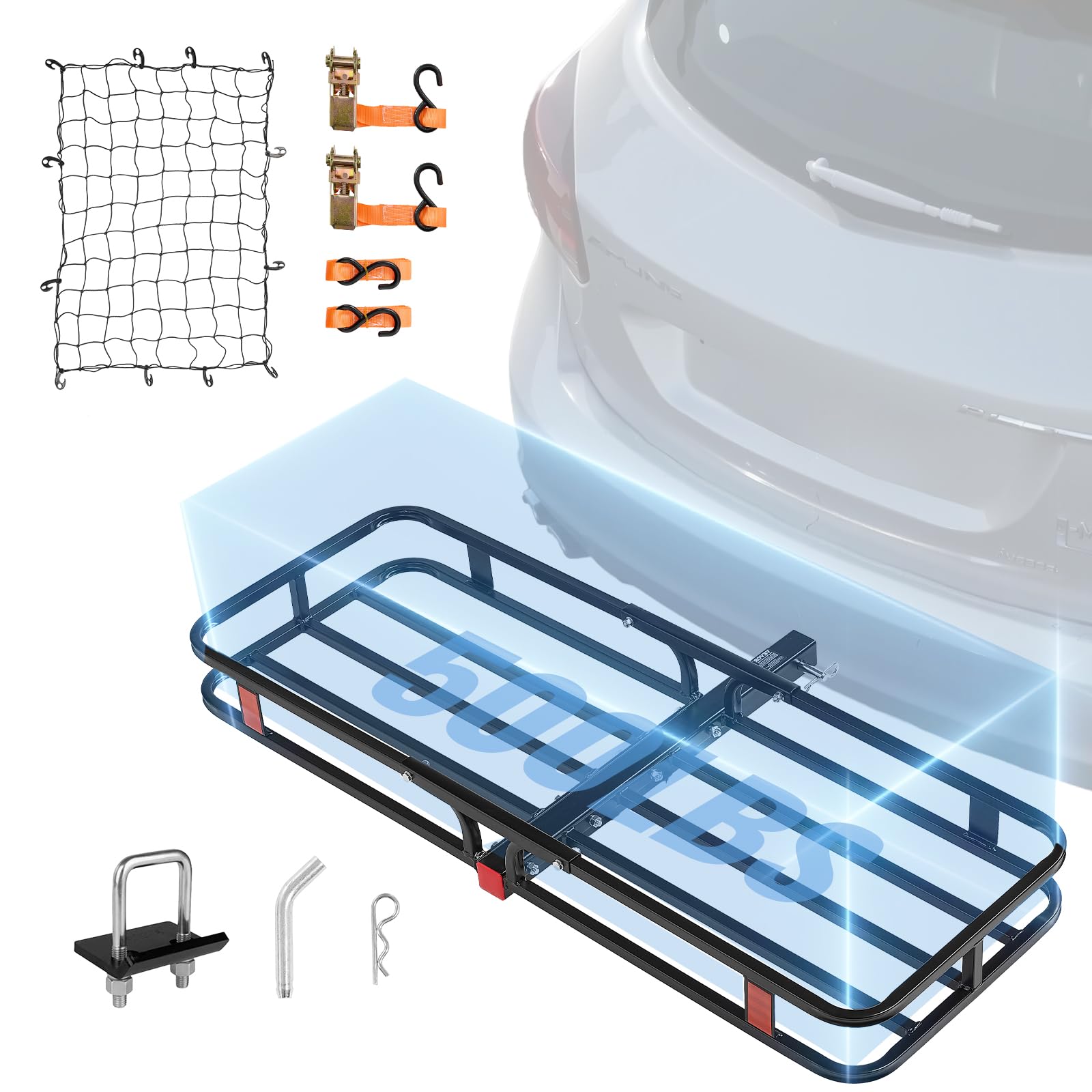 Foto 1 | Transportador De Carga Hitch Vevor De 53 X 19 Cm Con 227 Kg De Capacidad Para Suv - Venta Internacional.