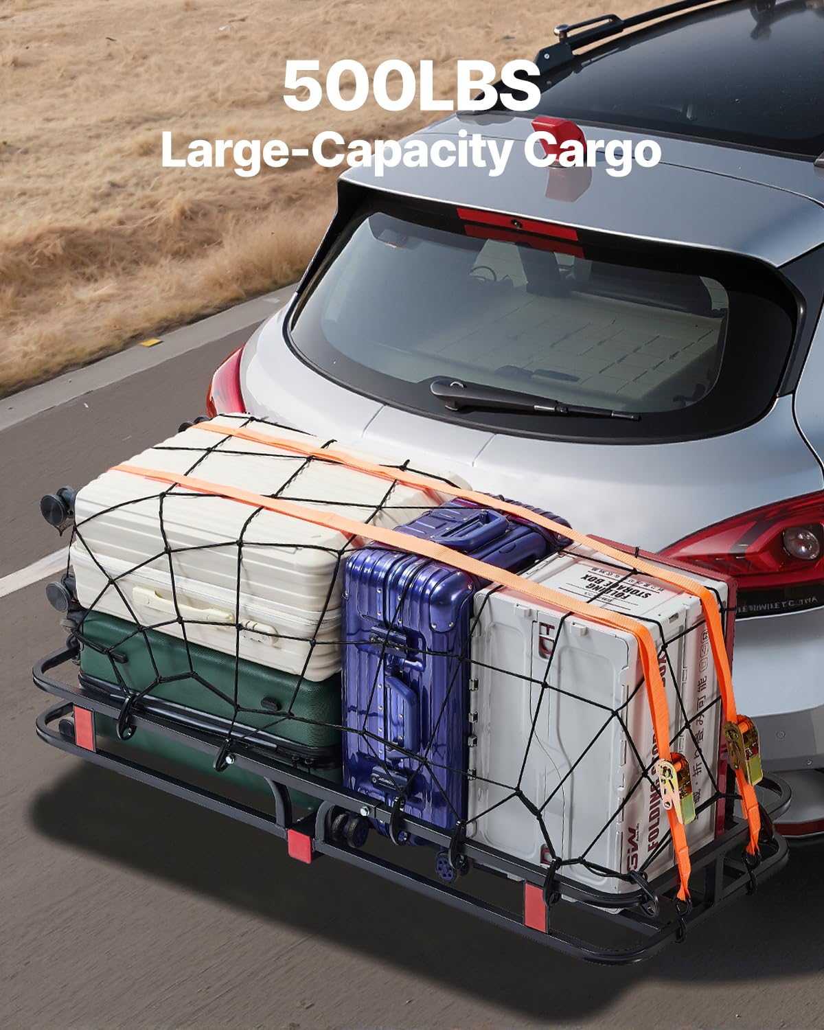 Foto 3 pulgar | Transportador De Carga Hitch Vevor De 53 X 19 Cm Con 227 Kg De Capacidad Para Suv - Venta Internacional.