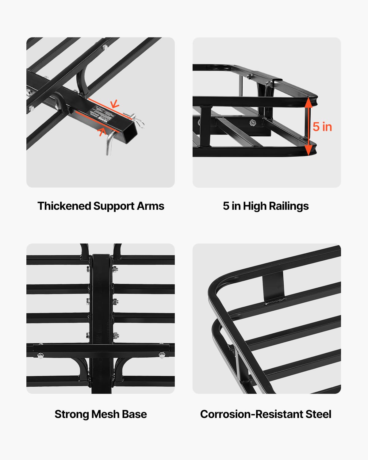 Foto 4 pulgar | Transportador De Carga Hitch Vevor De 53 X 19 Cm Con 227 Kg De Capacidad Para Suv - Venta Internacional.